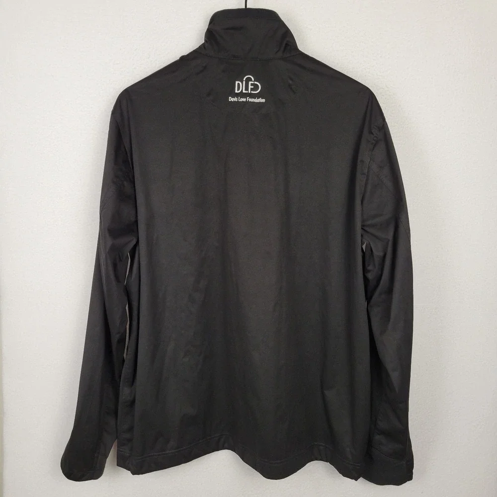 Polo Golf Ralph Lauren Pullover Jacket Men L Black McGladrey Classic Windbreaker